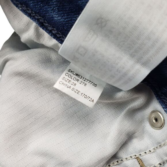 Abercrombie & Fitch Simone High Rise Jean Shorts Womens 6/28 Denim Cuffed Fray - Picture 8 of 8